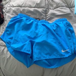 Blue nike shorts